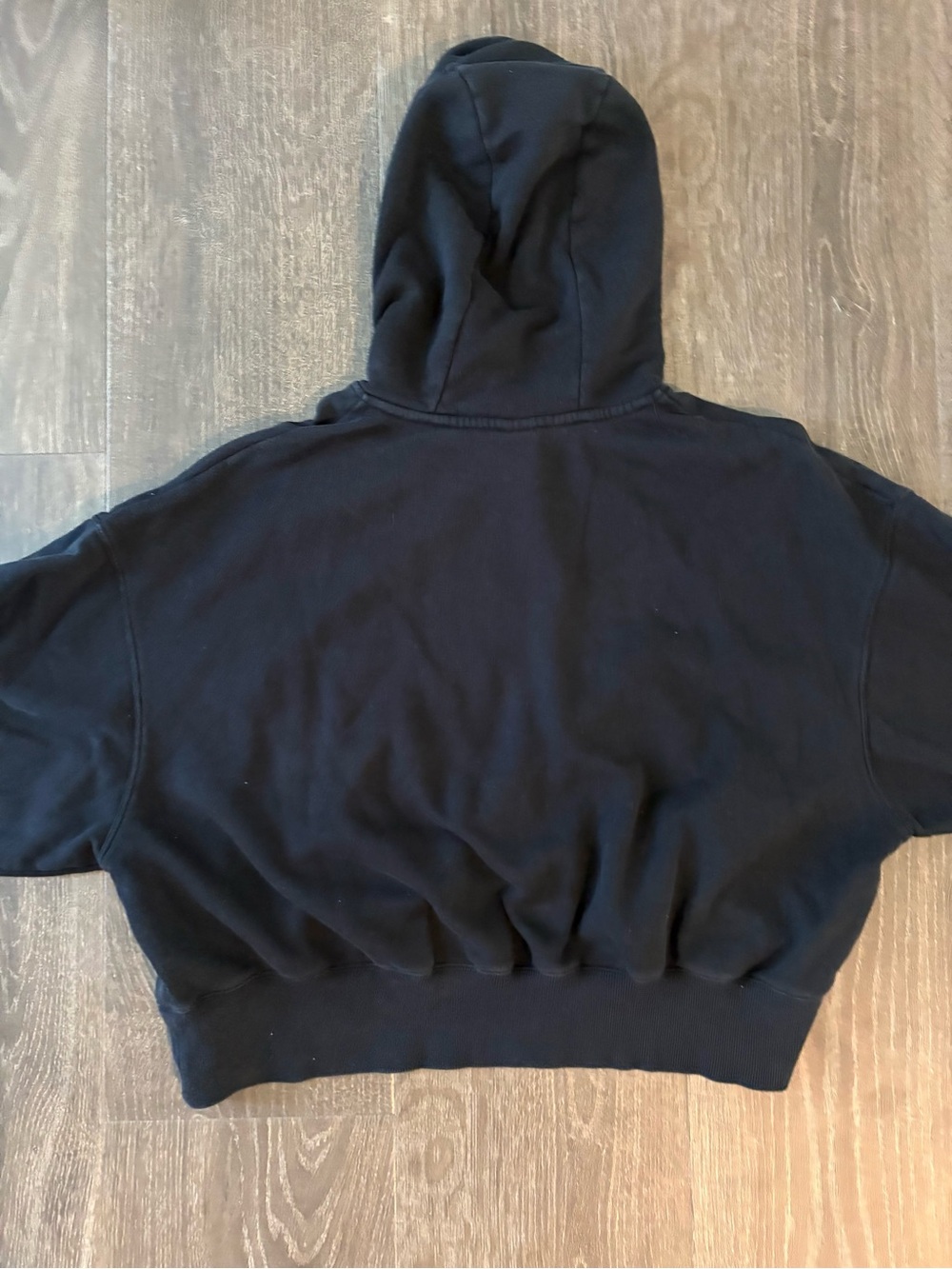 Nike Black Hooded Sweatshirt Oversized Fit - Size Small - Picture 4 of 4